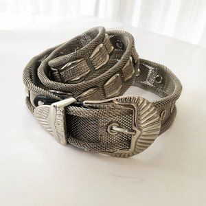 Vintage western 90's  metal chainmail belt